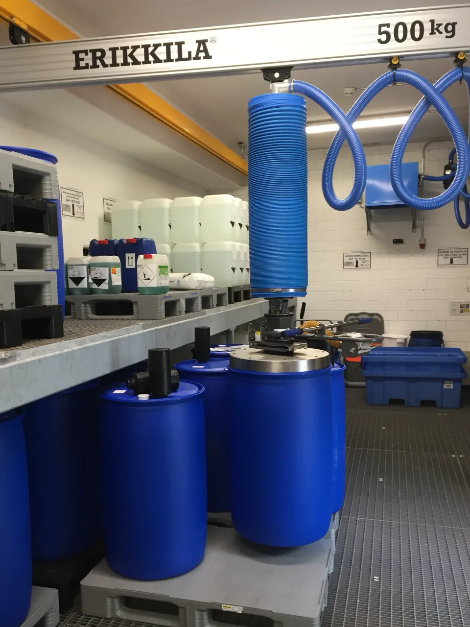 Fasshandling und Eimerhandling kontrolliert bewegen