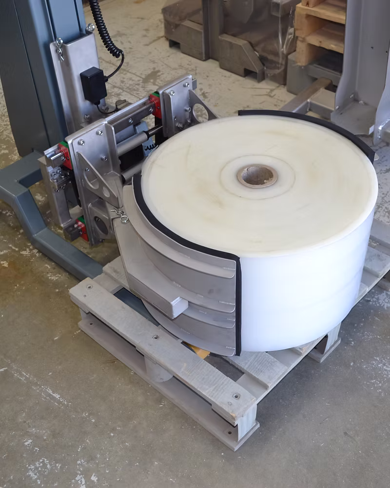 Pick up rolls, coils and cable drums safely